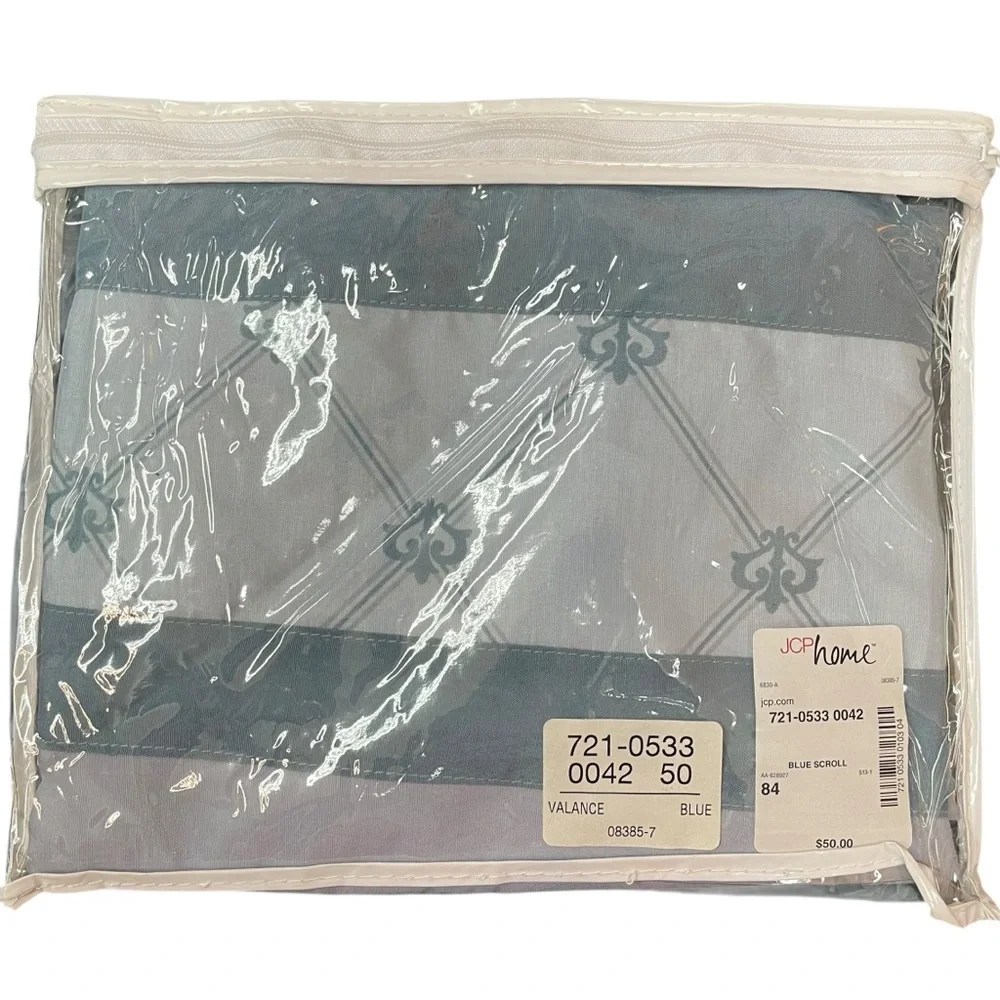 JC Penney Window Valance Blue